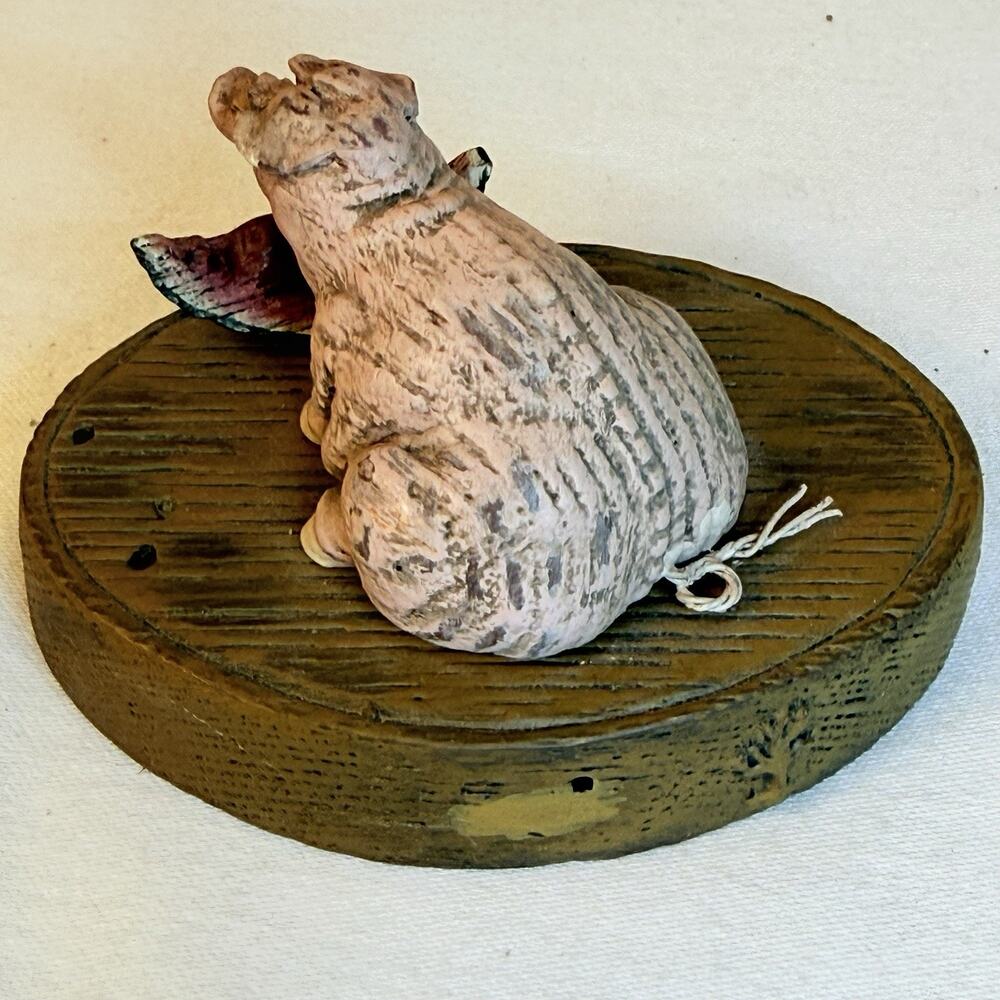 American Chestnut Folk Art 02’ Pig Shaker Candle Box - Picture 8 of 12